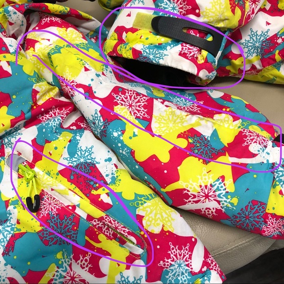 Warm Snowsuits/Hooded Ski Jacket for girls, windproof & waterproof - Picture 15 of 16